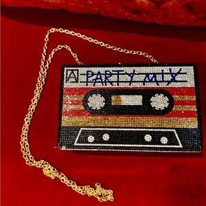 Retro rhinestone crossbody purse / clutch